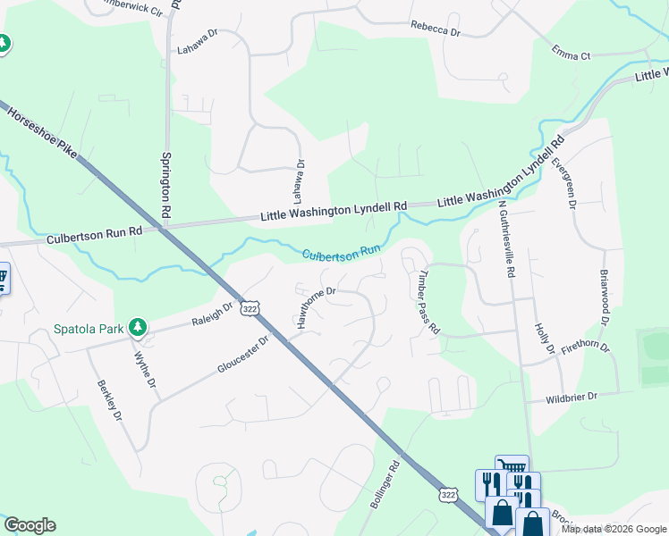 map of restaurants, bars, coffee shops, grocery stores, and more near 137 Brookfield Court in Downingtown