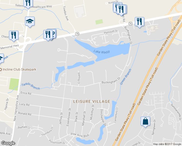 map of restaurants, bars, coffee shops, grocery stores, and more near 111D Edinburgh Lane in Lakewood