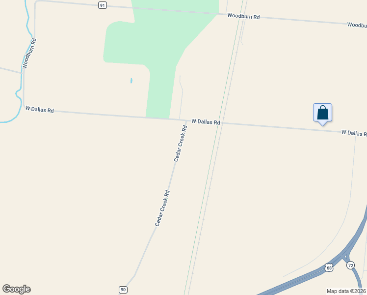 map of restaurants, bars, coffee shops, grocery stores, and more near 4611 Cedar Creek Road in Urbana