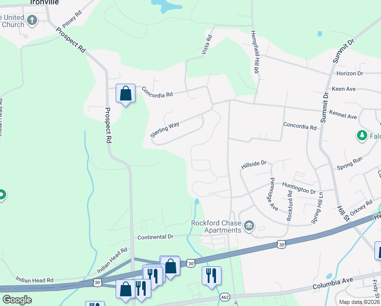 map of restaurants, bars, coffee shops, grocery stores, and more near 446 Lancer Drive in Columbia