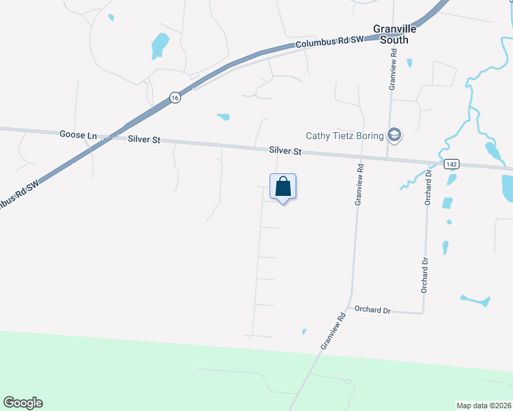 map of restaurants, bars, coffee shops, grocery stores, and more near 252 Knoll Drive in Granville