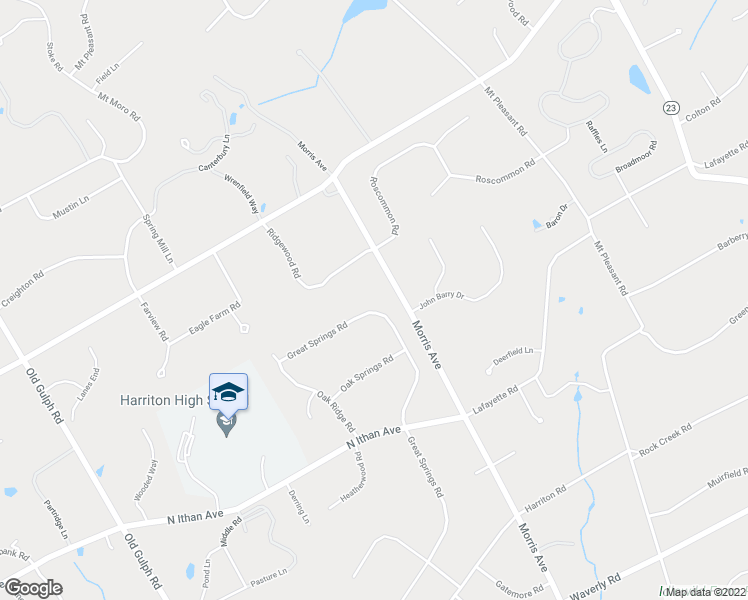 map of restaurants, bars, coffee shops, grocery stores, and more near 925 Great Springs Road in Bryn Mawr