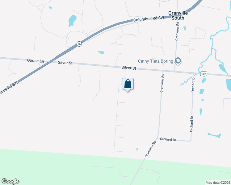 map of restaurants, bars, coffee shops, grocery stores, and more near 252 Knoll Drive in Granville