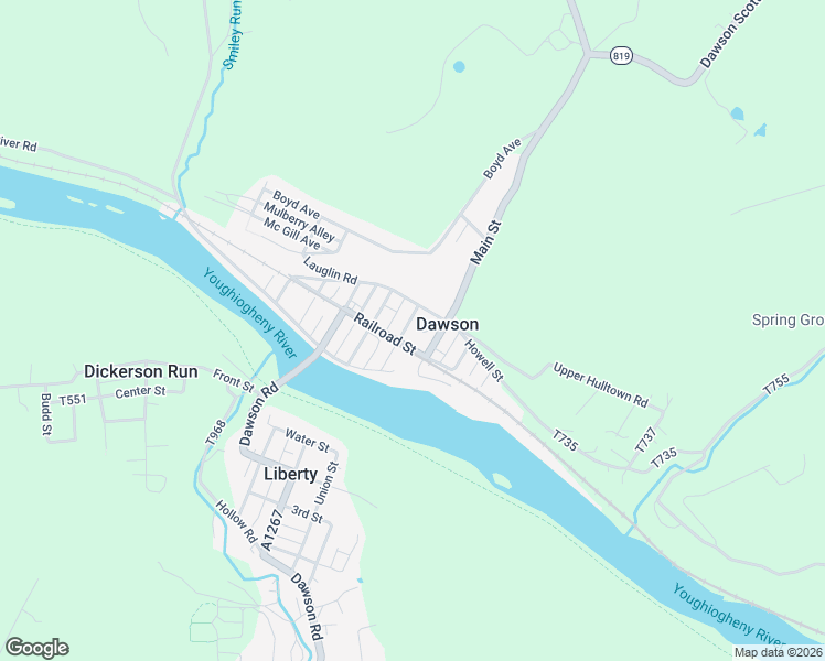 map of restaurants, bars, coffee shops, grocery stores, and more near 203-205-A Griscom Street in Dawson