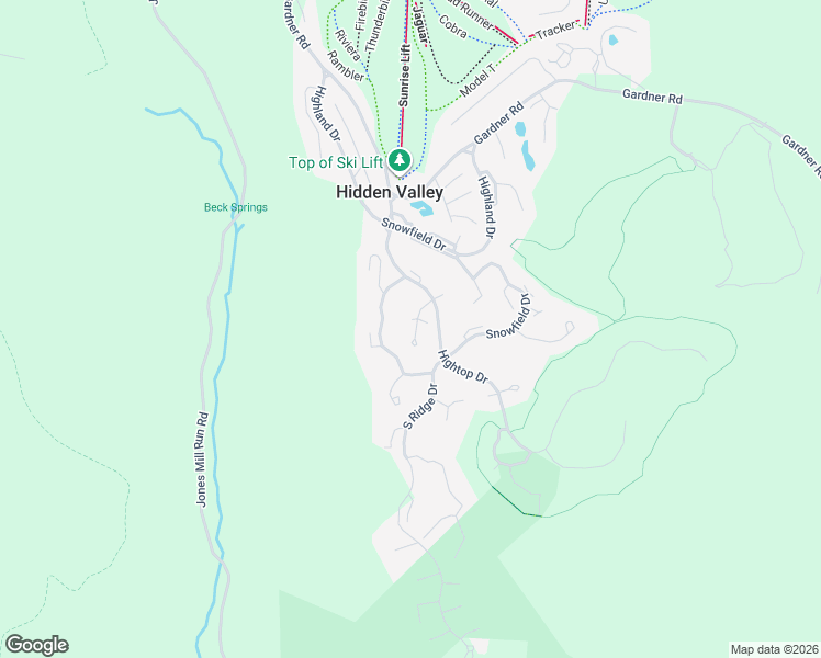 map of restaurants, bars, coffee shops, grocery stores, and more near 2709 Powder Ridge Rd in Somerset