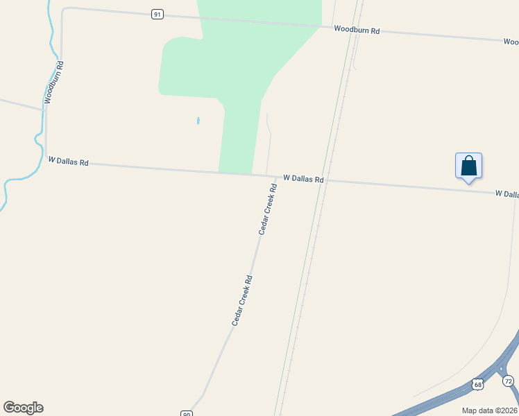 map of restaurants, bars, coffee shops, grocery stores, and more near 4611 Cedar Creek Road in Urbana