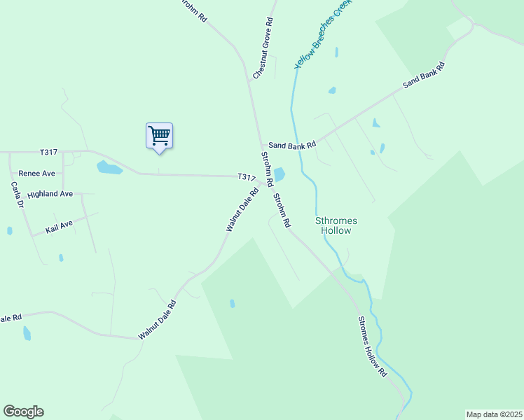 map of restaurants, bars, coffee shops, grocery stores, and more near 345 Walnut Dale Rd in Shippensburg