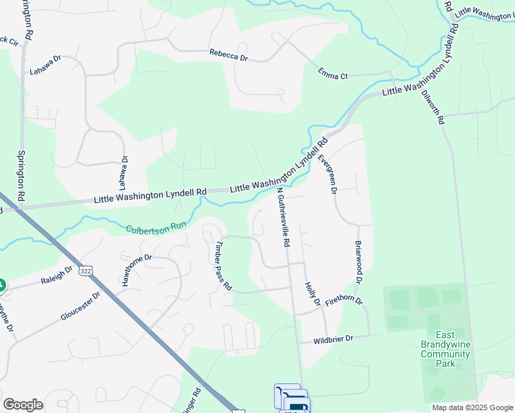 map of restaurants, bars, coffee shops, grocery stores, and more near 60 Ponds Edge Dr in Downingtown
