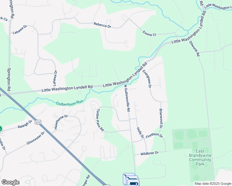 map of restaurants, bars, coffee shops, grocery stores, and more near 61 Ponds Edge Drive in Downingtown