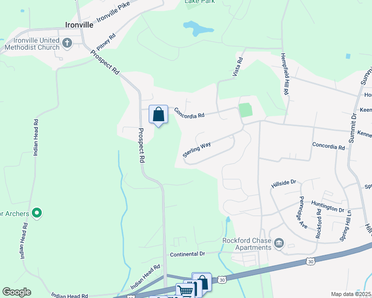 map of restaurants, bars, coffee shops, grocery stores, and more near 3857 Sterling Way in Columbia