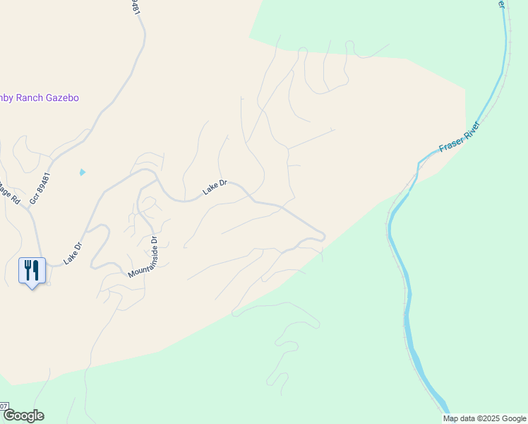 map of restaurants, bars, coffee shops, grocery stores, and more near 215 Cirrus Way in Granby