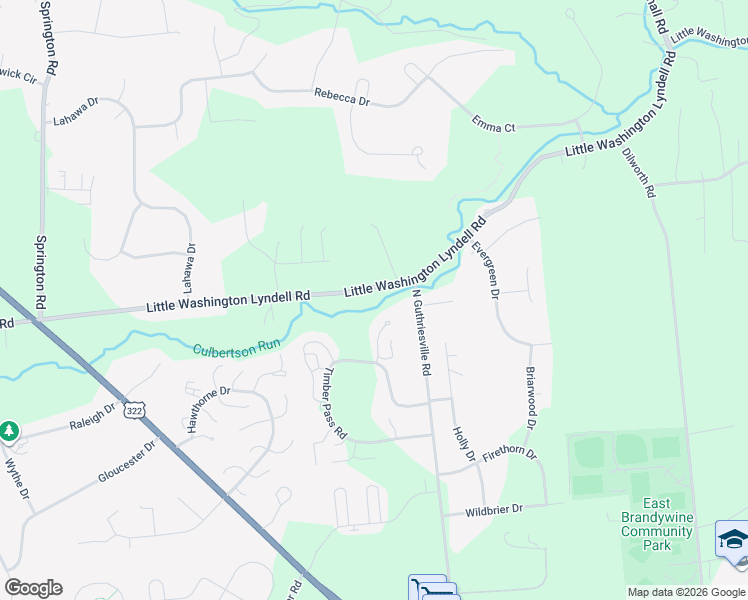 map of restaurants, bars, coffee shops, grocery stores, and more near 300 Little Washington Lyndell Road in Downingtown