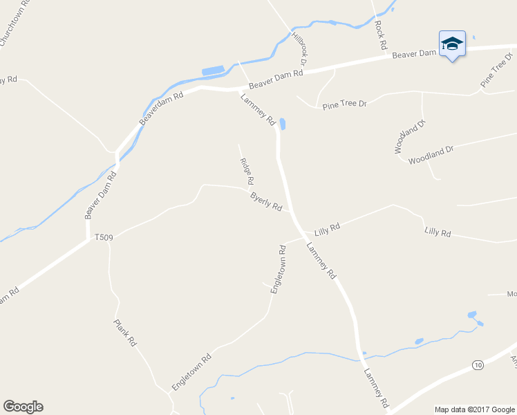 map of restaurants, bars, coffee shops, grocery stores, and more near 6360 Byerly Road in Honey Brook