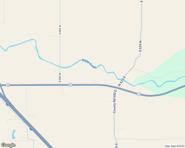 map of restaurants, bars, coffee shops, grocery stores, and more near 5850 Indiana 32 in Crawfordsville