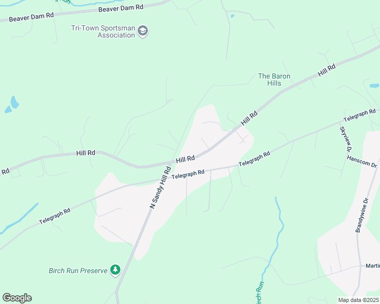 map of restaurants, bars, coffee shops, grocery stores, and more near 309 Hill Rd in Honey Brook