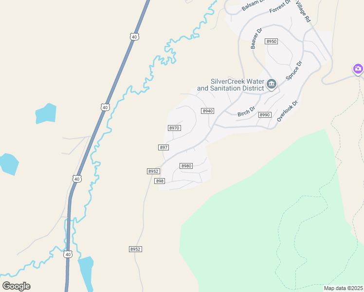 map of restaurants, bars, coffee shops, grocery stores, and more near 1009 County Road in Granby