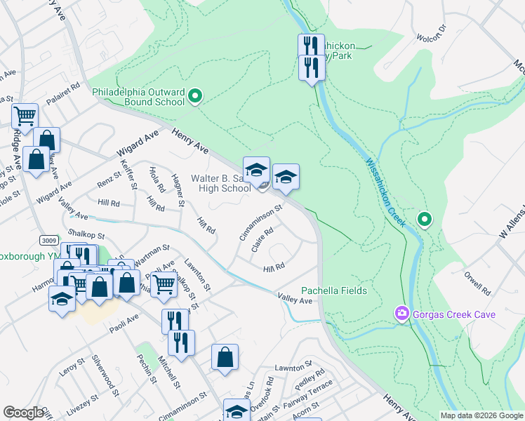 map of restaurants, bars, coffee shops, grocery stores, and more near 765 Cinnaminson Street in Philadelphia