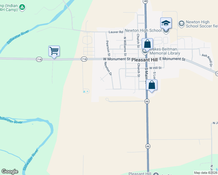 map of restaurants, bars, coffee shops, grocery stores, and more near 406 West Franklin Street in Pleasant Hill