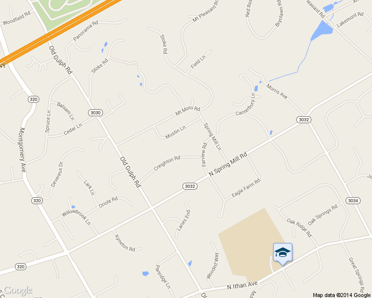 map of restaurants, bars, coffee shops, grocery stores, and more near 652 Creighton Rd in Villanova