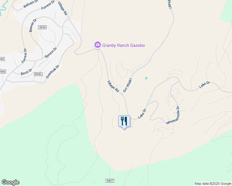 map of restaurants, bars, coffee shops, grocery stores, and more near in Granby
