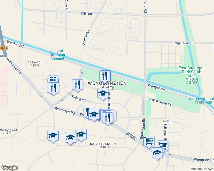 map of restaurants, bars, coffee shops, grocery stores, and more near in 