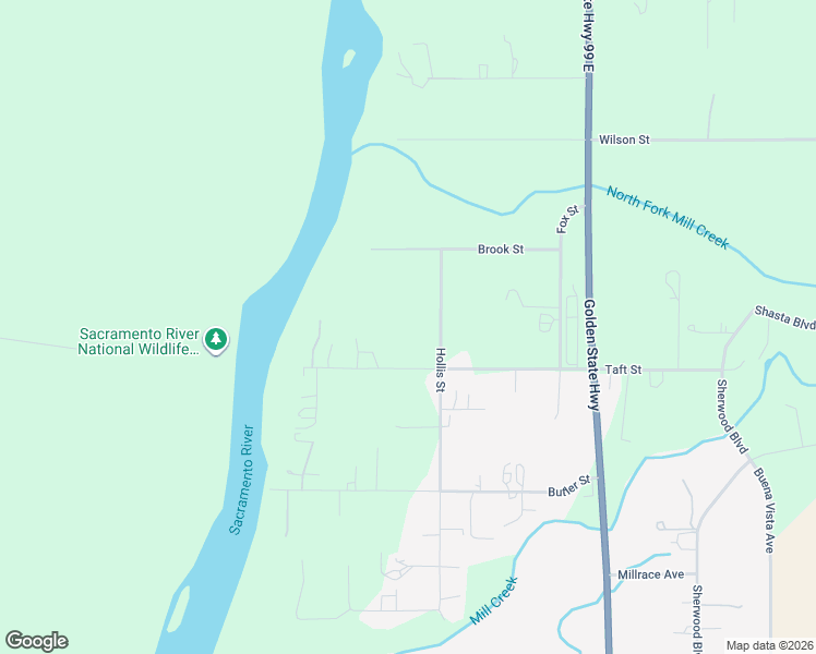 map of restaurants, bars, coffee shops, grocery stores, and more near 8721 Hollis Street in Los Molinos