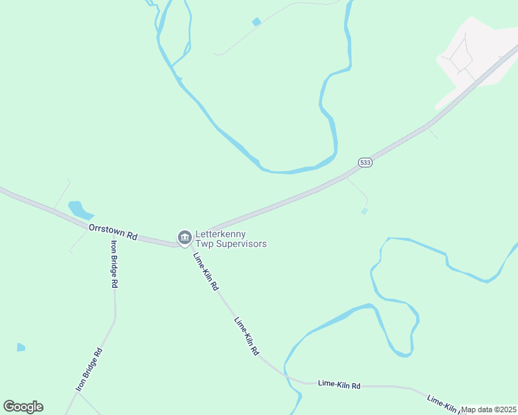 map of restaurants, bars, coffee shops, grocery stores, and more near 4625 Orrstown Road in Orrstown