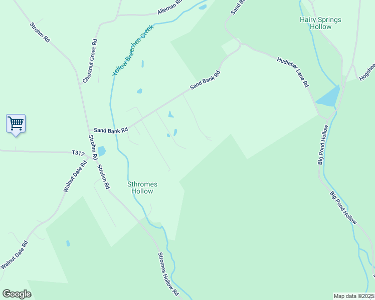 map of restaurants, bars, coffee shops, grocery stores, and more near 67 Sand Bank Road in Shippensburg
