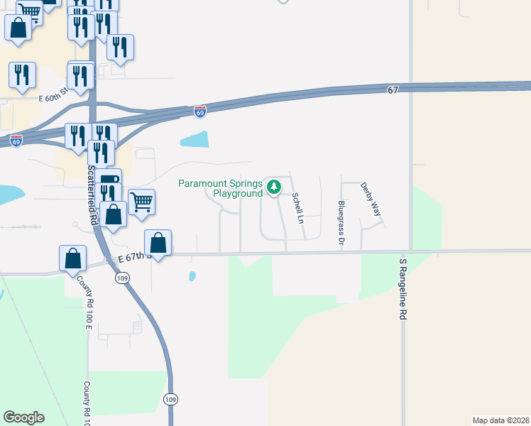 map of restaurants, bars, coffee shops, grocery stores, and more near 6528 Raldon Road in Anderson