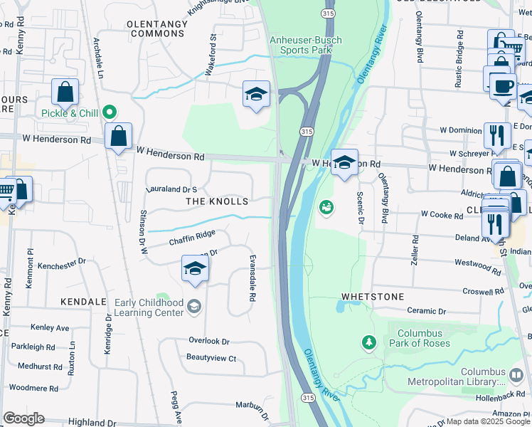 columbus zip code olentangy river road