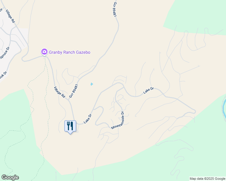 map of restaurants, bars, coffee shops, grocery stores, and more near 267 Lake Drive in Granby