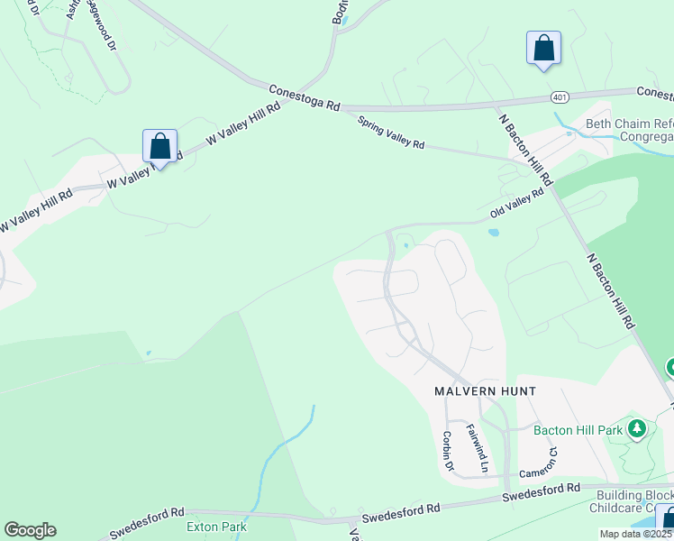 map of restaurants, bars, coffee shops, grocery stores, and more near 18 Clayton Court in Exton
