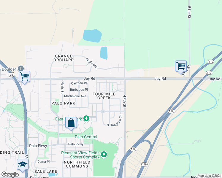 map of restaurants, bars, coffee shops, grocery stores, and more near 4138-4148 Clifton Court in Boulder