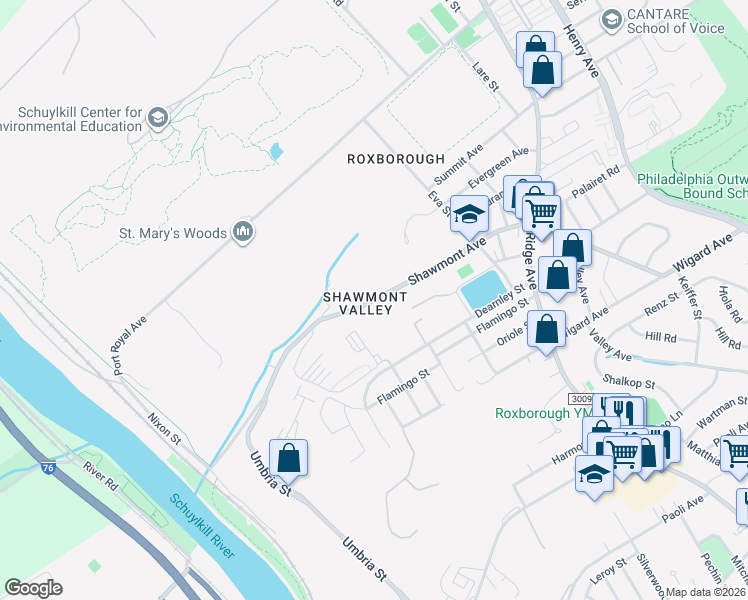 map of restaurants, bars, coffee shops, grocery stores, and more near in Philadelphia