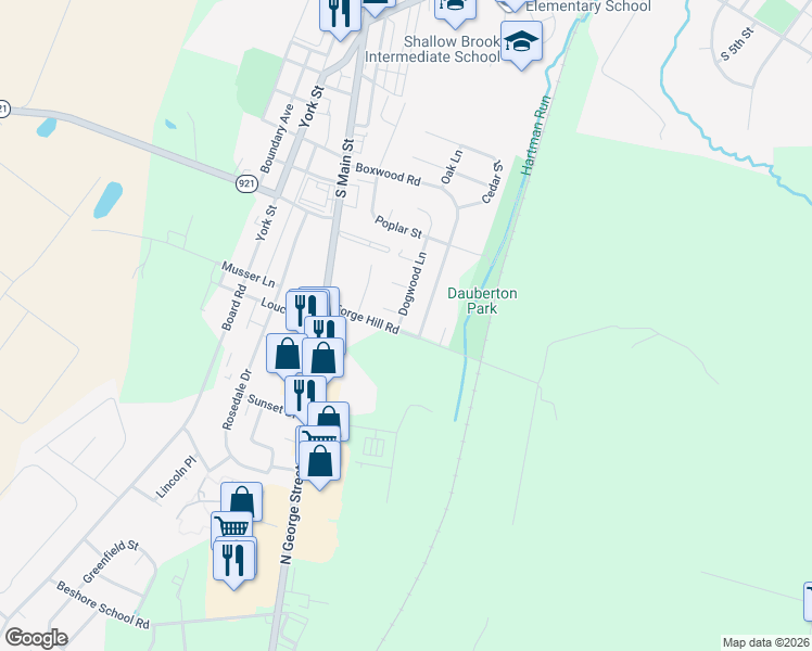 map of restaurants, bars, coffee shops, grocery stores, and more near 10 Forge Hill Road in Manchester