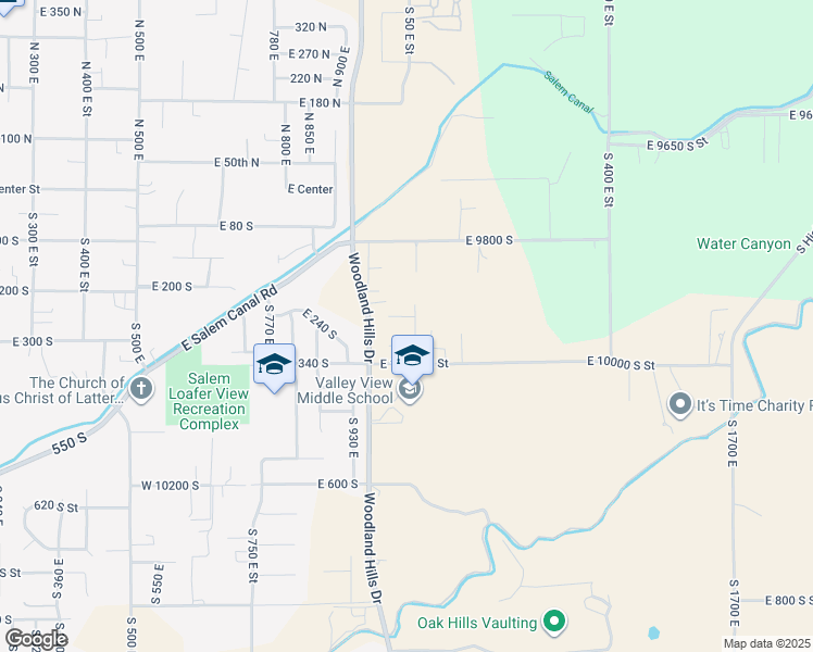 map of restaurants, bars, coffee shops, grocery stores, and more near 1034 East 250 South in Salem