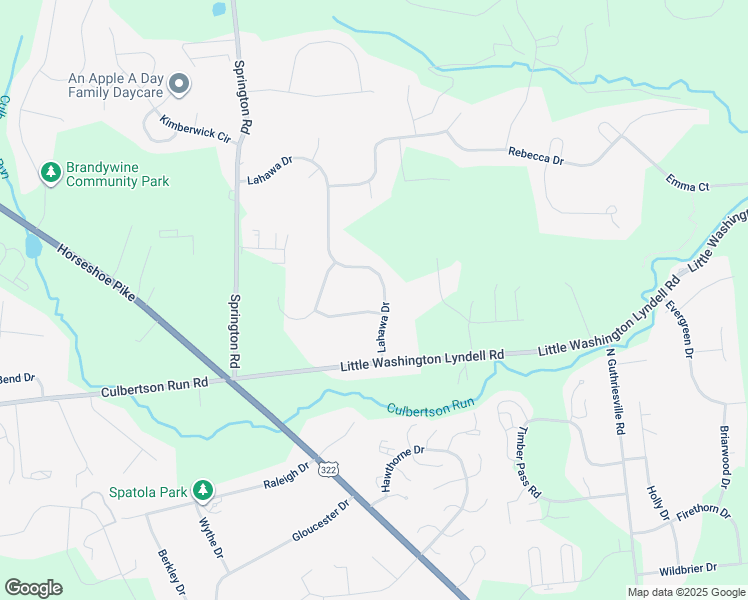 map of restaurants, bars, coffee shops, grocery stores, and more near 10 Lahawa Drive in Downingtown