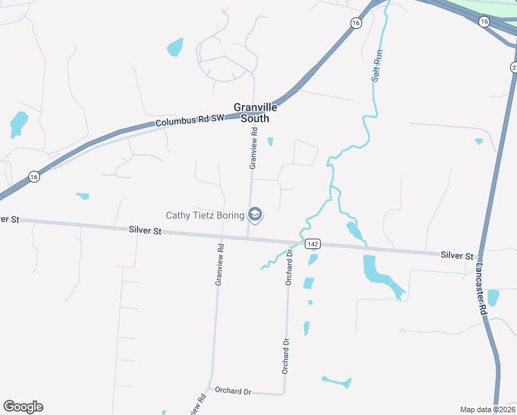 map of restaurants, bars, coffee shops, grocery stores, and more near 341 Granview Road in Granville