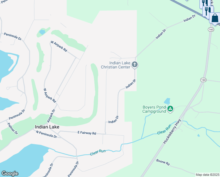 map of restaurants, bars, coffee shops, grocery stores, and more near 396 East Fairway Road in Central City
