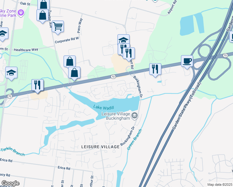 map of restaurants, bars, coffee shops, grocery stores, and more near 661A Plymouth Drive in Lakewood