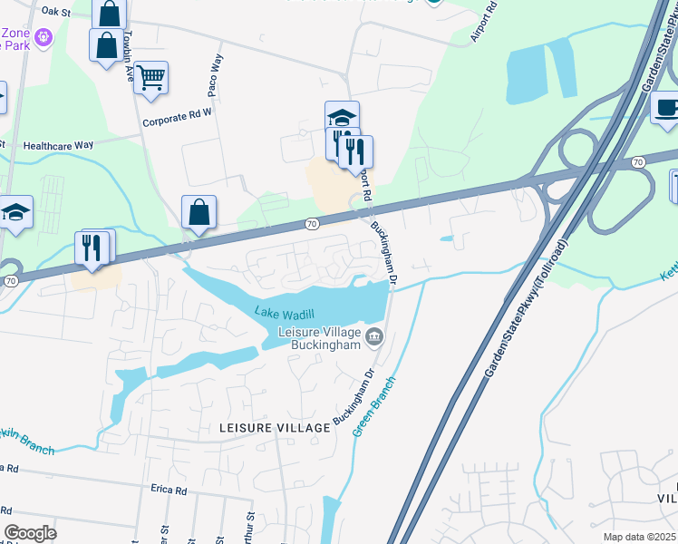 map of restaurants, bars, coffee shops, grocery stores, and more near 661A Plymouth Drive in Lakewood