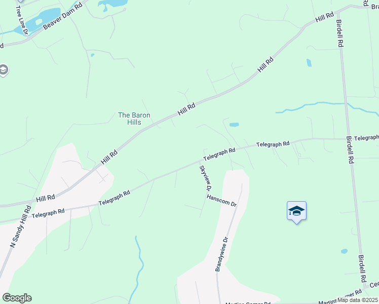 map of restaurants, bars, coffee shops, grocery stores, and more near 1085 Telegraph Road in Coatesville