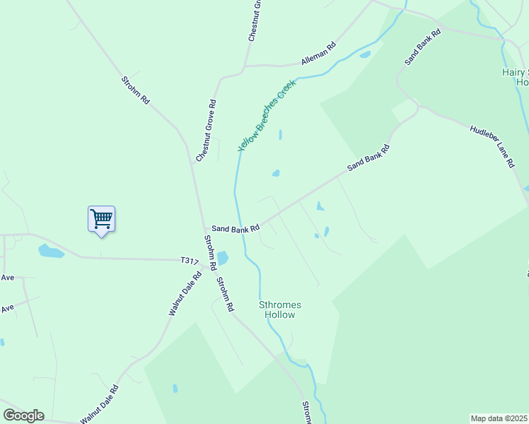 map of restaurants, bars, coffee shops, grocery stores, and more near 34 Sand Bank Road in Shippensburg