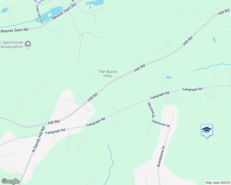 map of restaurants, bars, coffee shops, grocery stores, and more near 280 Hill Road in Coatesville