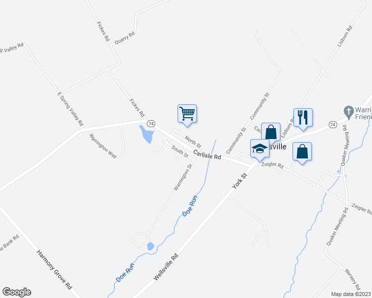 map of restaurants, bars, coffee shops, grocery stores, and more near 322 Main Street in Wellsville