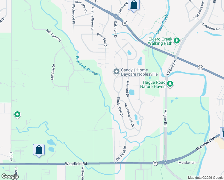map of restaurants, bars, coffee shops, grocery stores, and more near 7092 Summer Oak Drive in Noblesville