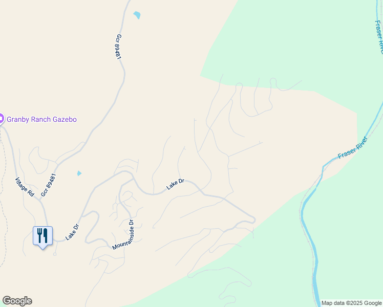 map of restaurants, bars, coffee shops, grocery stores, and more near 1110 Mount Neva Drive in Granby