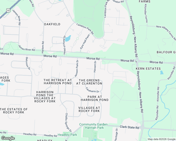 map of restaurants, bars, coffee shops, grocery stores, and more near 1675 Gosport Place in New Albany