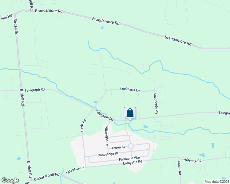 map of restaurants, bars, coffee shops, grocery stores, and more near 104 Lockharts Lane in Coatesville