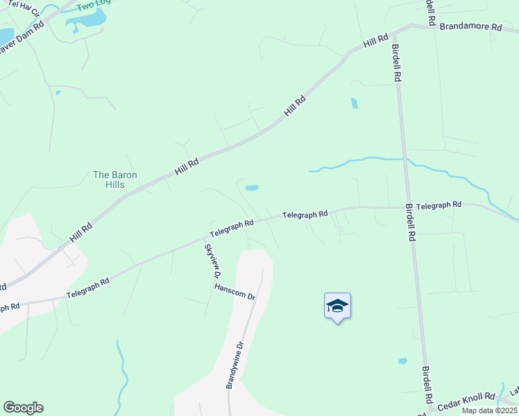 map of restaurants, bars, coffee shops, grocery stores, and more near 1021 Telegraph Road in Coatesville